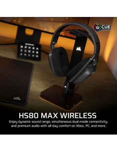 Auriculares Inalámbricos Corsair HS80 MAX para Juegos - 65h Batería - Dolby Atmos - Micrófono 2