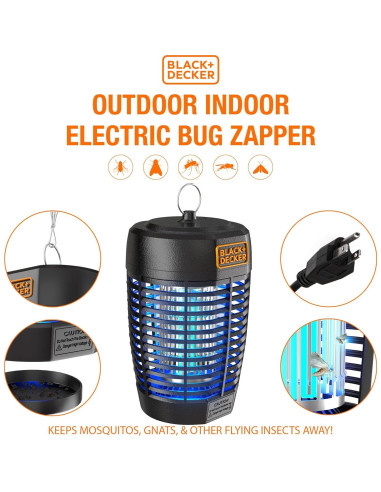 Zapper de Insectos BLACK+DECKER - Repelente para Jardín