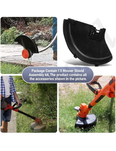 Conjunto Protector Desmalezadora Fennoral para Black+Decker GH3000