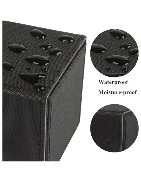 Caja de Cartas GIS GUARDIAN para MTG, 120+ cartas, Cuero