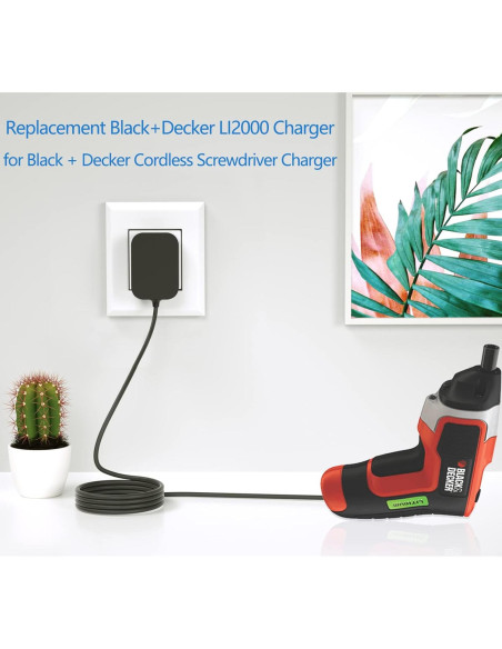 Cargador VHBW 9V para Destornillador Inalámbrico Black Decker