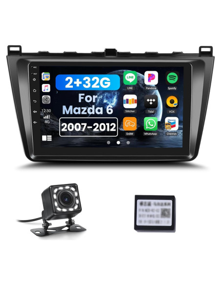 Estéreo de coche Android 13 AMprime 9" GPS Bluetooth 2+32GB