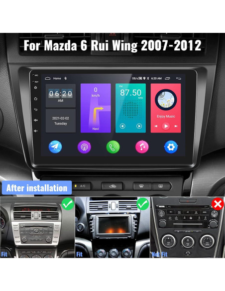 Estéreo de coche Android 13 AMprime 9" GPS Bluetooth 2+32GB