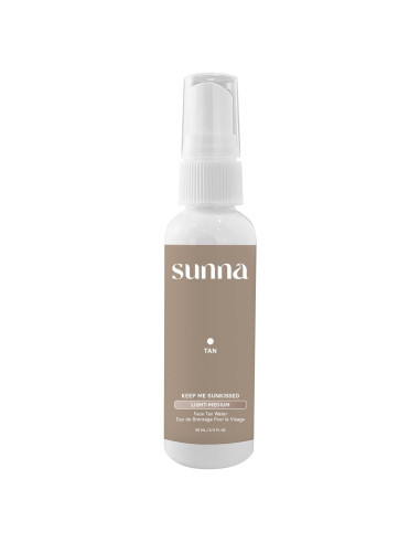 Agua Bronceadora Facial SunnaTan 60ml - Hidratante y Ligera