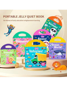 Paquete de 6 Libros de Pegatinas Reutilizables MIKNEKE 2