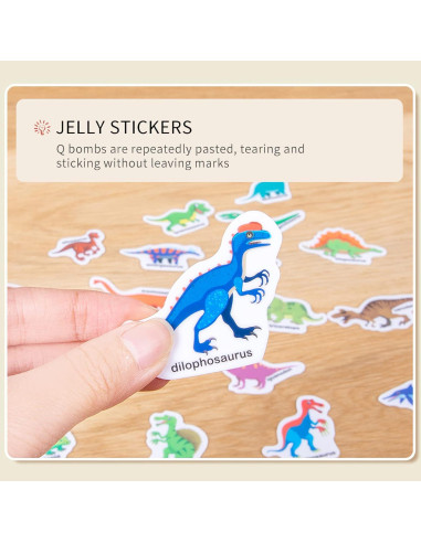 Paquete de 6 Libros de Pegatinas Reutilizables MIKNEKE