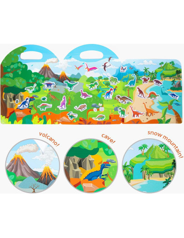 Paquete de 6 Libros de Pegatinas Reutilizables MIKNEKE