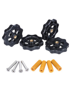 Kit de Nivelación 3Dman: 4 Tuercas + 4 Resortes + 4 Tornillos M4