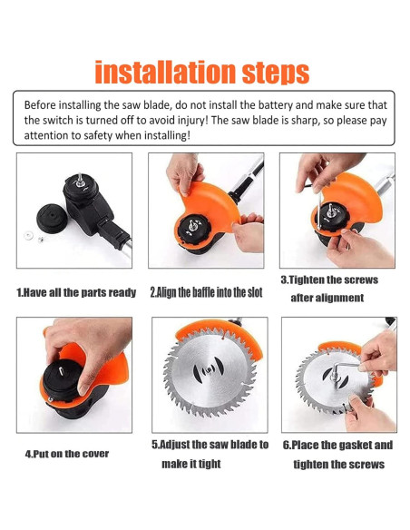 Cortadora de Maleza Knutat 24V Inalámbrica 1.18kg