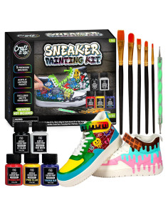 Kit de Pintura Acrílica para Zapatillas Craft It Up - 5 Colores