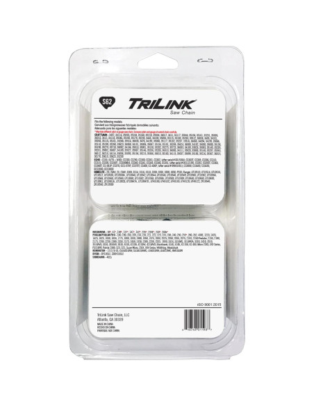 Cadena de Motosierra Trilink 3/8 LP .050 62 Enlaces - Reemplazo Black & Decker