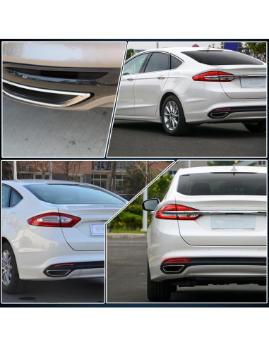 Reflector LED Rojo GEEGEETOP para Ford Fusion 2013-2020