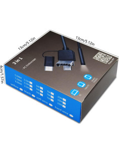 Cámara de Endoscopio MEIBAOGE 2 Metros IP67 con Luz LED 2