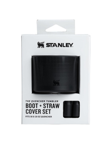 Cubierta de Bota y Tapa de Popote Stanley Quencher 30 oz Negra
