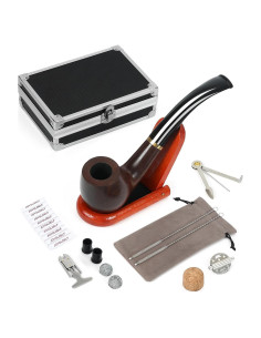 Pipa de Tabaco Joyoldelf Ébano Hecha a Mano con Accesorios