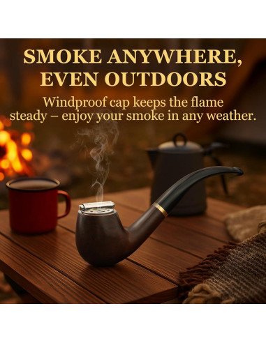 Pipa de Tabaco Joyoldelf Ébano Hecha a Mano con Accesorios