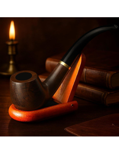 Pipa de Tabaco Joyoldelf Ébano Hecha a Mano con Accesorios