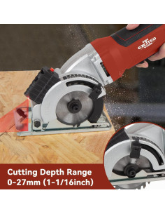 Mini Sierra Circular 4.5Amp Trabajo Emocionante 5000RPM 2