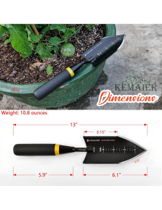 Juego de Herramientas de Jardín Kemaier 5 Piezas Acero Inoxidable 2