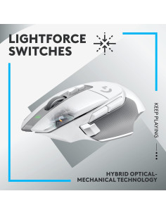Logitech G502 X LIGHTSPEED Ratón Inalámbrico Blanco - HERO 25K 2