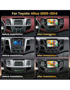 Estéreo Android 15 Fuluku 9" para Toyota Fortuner 2005-2014 2