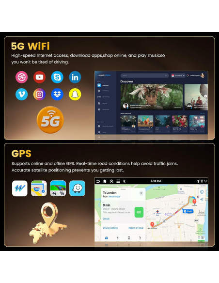 Estéreo Android 15 Fuluku 9" para Toyota Fortuner 2005-2014