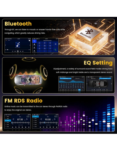 Estéreo Android 15 Fuluku 9" para Toyota Fortuner 2005-2014