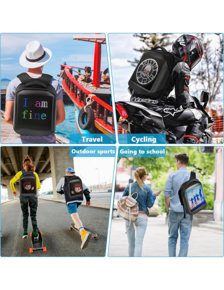 Mochila LED Multifuncional Arimepi para Laptop 18L