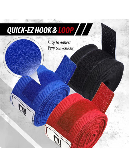 Envolturas de Mano de Boxeo FIVING 450 cm Unisex Azul