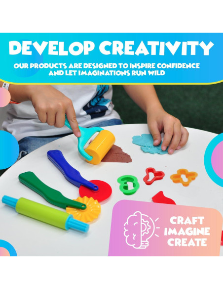 Juego de herramientas de modelado DIMROM 6 piezas para niños