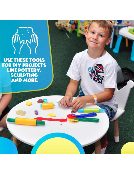 Juego de herramientas de modelado DIMROM 6 piezas para niños