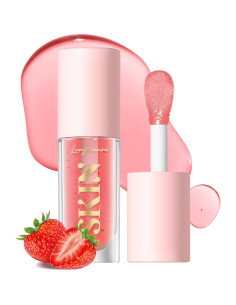 2 Pack Aceite Labial Brillante BANGFENG Fresa Cereza Hidratante 2