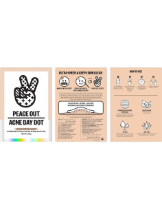 Puntos de Acné Diurnos Peace Out - 40 Parches Hidrocoloides 2