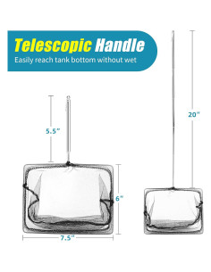 Red para Peces AQUANEAT con Mango Telescópico 20 cm 2