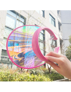 Paquete de 2 Sombreros Visera de Sol Clip-on Iridiscente 2