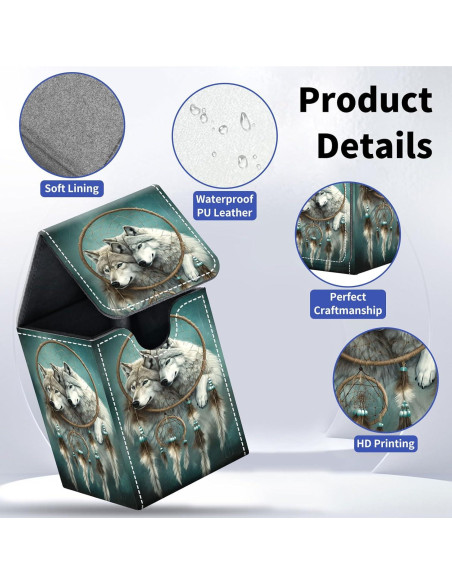 Caja de Barajas Qindaiwen Lobo Atrapa Sueños 100+ Cartas