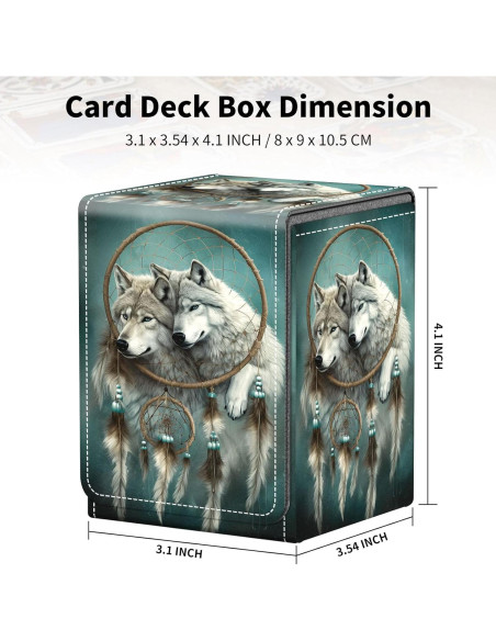 Caja de Barajas Qindaiwen Lobo Atrapa Sueños 100+ Cartas