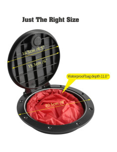 Kit de Cubierta de Escotilla Anndason 15.3 cm con Bolsa Impermeable 2