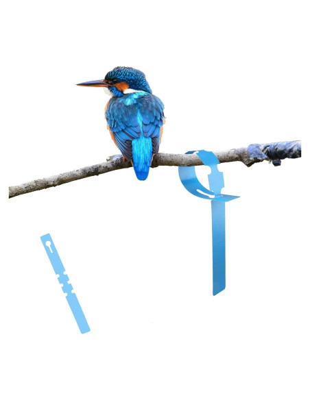 100 Etiquetas de Plantas Ajustables Mziart 21 cm Azul
