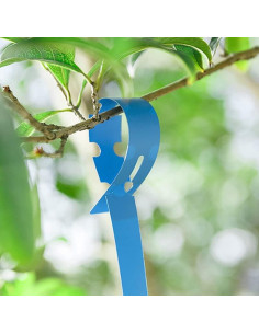 100 Etiquetas de Plantas Ajustables Mziart 21 cm Azul 2