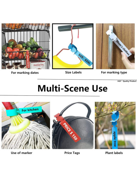 100 Etiquetas de Plantas Ajustables Mziart 21 cm Azul