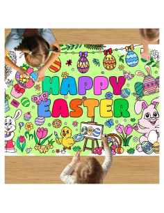 Póster Gigante de Colorear Pascua Mchochy 182.9x76.2 cm