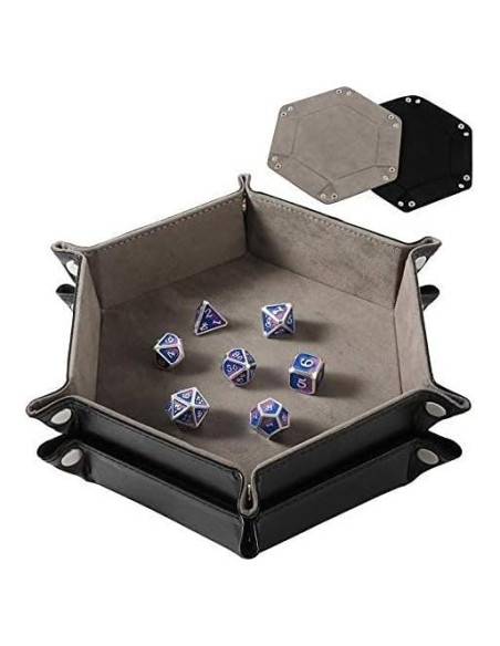 Juego de 2 bandejas para dados Grajar - Plegables y Portátiles