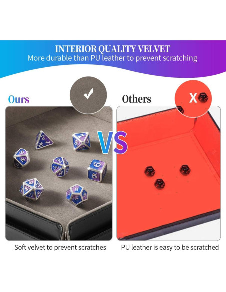 Juego de 2 bandejas para dados Grajar - Plegables y Portátiles