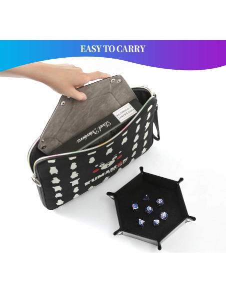 Juego de 2 bandejas para dados Grajar - Plegables y Portátiles