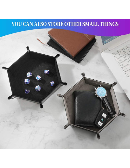 Juego de 2 bandejas para dados Grajar - Plegables y Portátiles