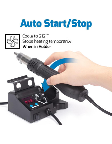 Estación de Retrabajo de Aire Caliente WEP 8858-V Compacta