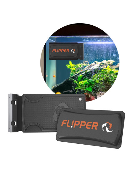 Limpiador Magnético de Acuario Flipper Estándar 12.7x6.35 cm