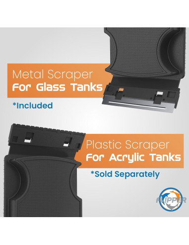 Limpiador Magnético de Acuario Flipper Estándar 12.7x6.35 cm