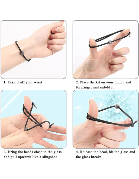 Rompeventanas de Coche Wevdn 2PCS con Carburo de Tungsteno